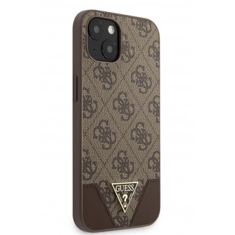 Guess 4G Hard Case Metal Logo Pouzdro pro iPhone 13 mini Brovn (GUHCP13SPU4GHBR)