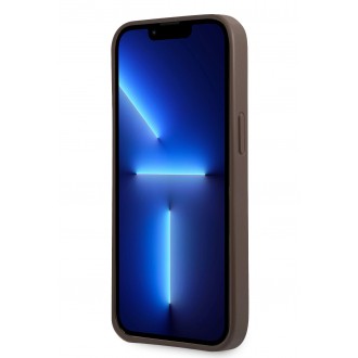 Guess 4G Hard Case Metal Logo Pouzdro pro iPhone 13 mini Brovn (GUHCP13SPU4GHBR)