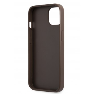 Guess 4G Hard Case Metal Logo Pouzdro pro iPhone 13 mini Brovn (GUHCP13SPU4GHBR)