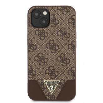 Guess 4G Hard Case Metal Logo Pouzdro pro iPhone 13 Brovn (GUHCP13MPU4GHBR)
