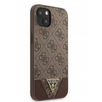 Guess 4G Hard Case Metal Logo Pouzdro pro iPhone 13 Brovn (GUHCP13MPU4GHBR)
