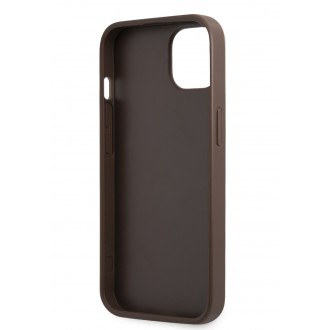 Guess 4G Hard Case Metal Logo Pouzdro pro iPhone 13 Brovn (GUHCP13MPU4GHBR)
