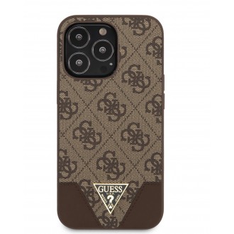 Guess 4G Hard Case Metal Logo Pouzdro pro iPhone 13 Pro Brovn (GUHCP13LPU4GHBR)