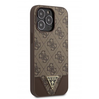 Guess 4G Hard Case Metal Logo Pouzdro pro iPhone 13 Pro Brovn (GUHCP13LPU4GHBR)