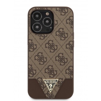 Guess 4G Hard Case Metal Logo Pouzdro pro iPhone 13 Pro Max Brovn (GUHCP13XPU4GHBR)