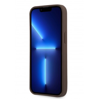 Guess 4G Hard Case Metal Logo Pouzdro pro iPhone 13 Pro Max Brovn (GUHCP13XPU4GHBR)