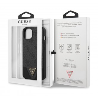 Guess 4G Hard Case Metal Logo Pouzdro pro iPhone 13 Grey (GUHCP13MPU4GHBK)