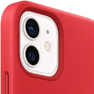 MHKD3ZM/A Apple MagSafe Kožený Kryt pro iPhone 12/12 Pro Red