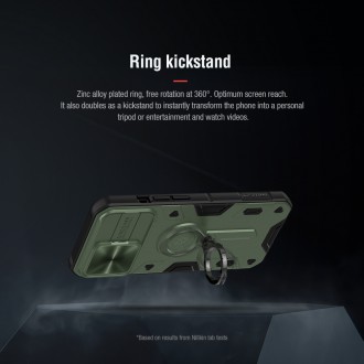 Nillkin CamShield Armor Zadní Kryt pro iPhone 13 Dark Green (without logocut)