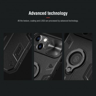 Nillkin CamShield Armor Zadní Kryt pro iPhone 13 Dark Green (without logocut)