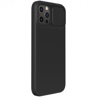 Nillkin CamShield Silky Silikonový Kryt pro iPhone 12/12 Pro 6.1 Black