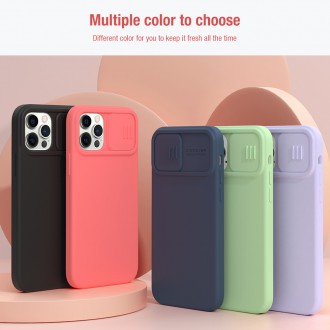 Nillkin CamShield Silky Magnetic Silikonový Kryt pro iPhone 12 Pro Max 6.7 Orange Pink