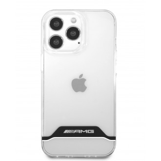 AMHCP13LTCBW AMG PC/TPU White Stripes Zadní Kryt pro iPhone 13 Pro Transparent