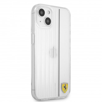 FESBIHCP13MTRBK Ferrari PC/TPU 3D Lines Zadní Kryt pro iPhone 13 Transparent