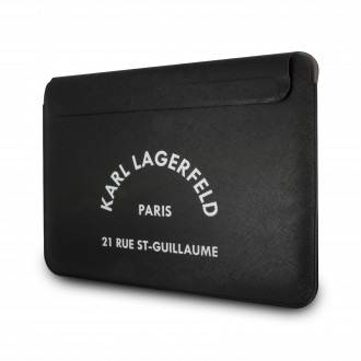 Karl Lagerfeld Saffiano RSG Embossed Computer Sleeve 16" Black (KLCS16RSGSFBK)