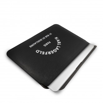 Karl Lagerfeld Saffiano RSG Embossed Computer Sleeve 16" Black (KLCS16RSGSFBK)