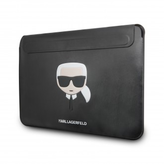 Karl Lagerfeld Head Embossed Computer Sleeve 16" Black (KLCS16KHBK)