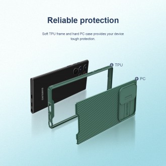 Nillkin CamShield Pro Zadní Kryt pro Samsung Galaxy S22 Ultra Black