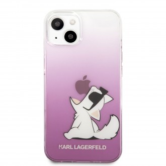 Karl Lagerfeld PC/TPU Choupette Eat Kryt pro iPhone 13 Pink (KLHCP13MCFNRCPI)