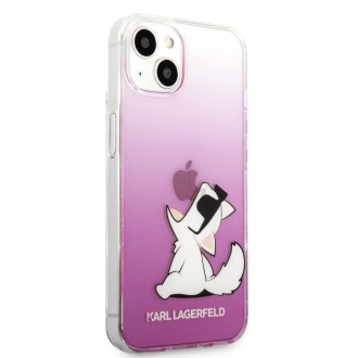 Karl Lagerfeld PC/TPU Choupette Eat Kryt pro iPhone 13 Pink (KLHCP13MCFNRCPI)