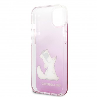 Karl Lagerfeld PC/TPU Choupette Eat Kryt pro iPhone 13 Pink (KLHCP13MCFNRCPI)