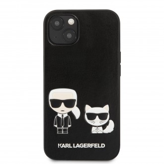 Karl Lagerfeld and Choupette PU Leather Pouzdro pro iPhone 13 Black (KLHCP13MPCUSKCBK)