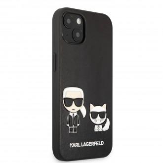 Karl Lagerfeld and Choupette PU Leather Pouzdro pro iPhone 13 Black (KLHCP13MPCUSKCBK)