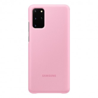 EF-ZG985CPE Samsung Clear S-View Pouzdro pro Galaxy S20+ Pink (Pošk.Blister)