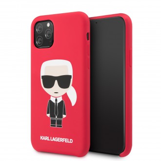 Karl Lagerfeld Iconic Body Kryt pro iPhone 11 Red (KLHCN61SLFKRE)