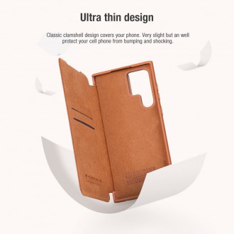 Nillkin Qin Book PRO Pouzdro pro Samsung Galaxy S22 Ultra Red