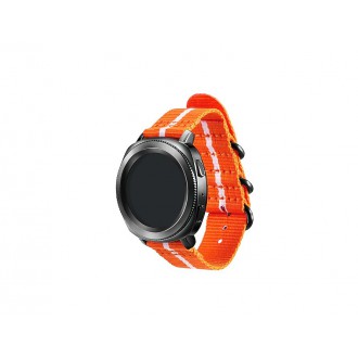 GP-R600BREECAG Samsung Gear Sport Studio Premium Nato Strap Orange/White (Pošk. Balení)