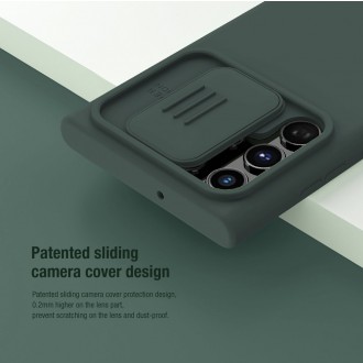 Nillkin CamShield Silky Silikonový Kryt pro Samsung Galaxy S22 Ultra Black