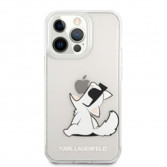 Karl Lagerfeld PC/TPU Choupette Eat Kryt pro iPhone 13 Pro Transparent (KLHCP13LCFNRC)