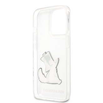 Karl Lagerfeld PC/TPU Choupette Eat Kryt pro iPhone 13 Pro Transparent (KLHCP13LCFNRC)