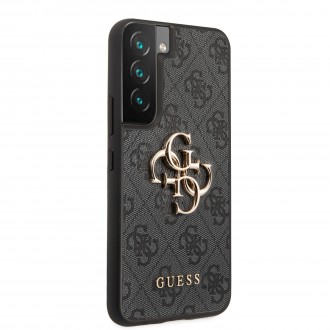 GUHCS22S4GMGGR Guess 4G Big Metal Logo Zadní Kryt pro Samsung Galaxy S22 Black