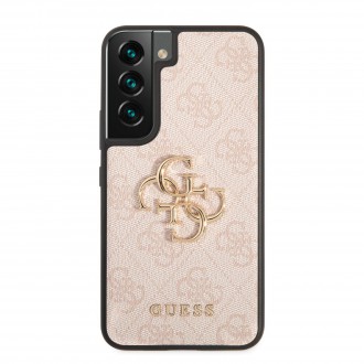 GUHCS22S4GMGPI Guess 4G Big Metal Logo Zadní Kryt pro Samsung Galaxy S22 Pink