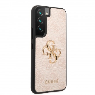 GUHCS22S4GMGPI Guess 4G Big Metal Logo Zadní Kryt pro Samsung Galaxy S22 Pink
