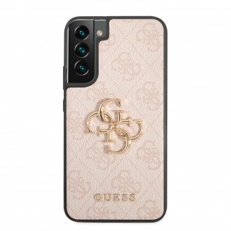 GUHCS22M4GMGPI Guess 4G Big Metal Logo Zadní Kryt pro Samsung Galaxy S22+ Pink