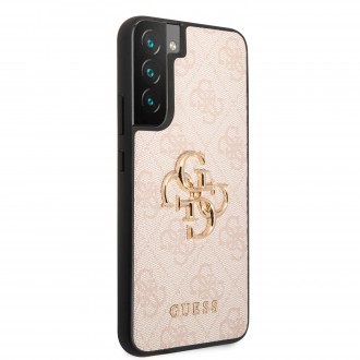 GUHCS22M4GMGPI Guess 4G Big Metal Logo Zadní Kryt pro Samsung Galaxy S22+ Pink