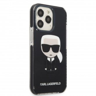 KLHCP13XTPEIKK Karl Lagerfeld TPE Full Body Ikonik Kryt pro iPhone 13 Pro Max Black