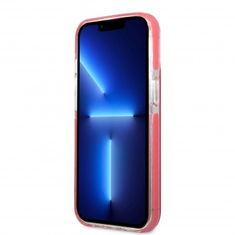 KLHCP13XTPECPI Karl Lagerfeld TPE Choupette Head Kryt pro iPhone 13 Pro Max Fuchsia