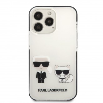 KLHCP13XTPEKCW Karl Lagerfeld and Choupette Kryt pro iPhone 13 Pro Max White