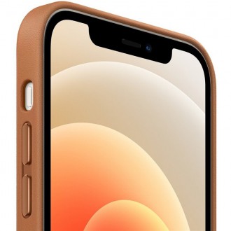 MHKF3ZM/A Apple Kožený Kryt vč. MagSafe pro iPhone 12/12 Pro Saddle Brown