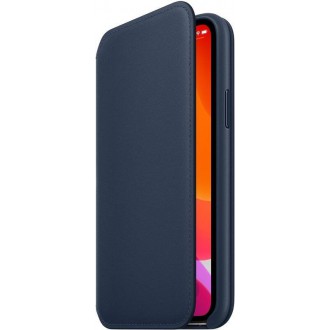 MY1P2ZM/A Apple Kožené Folio Pouzdro pro iPhone 11 Pro Max Deep Sea