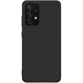 Nillkin Synthetic Fiber Ochranný Zadní Kryt pro Samsung Galaxy A52 Black