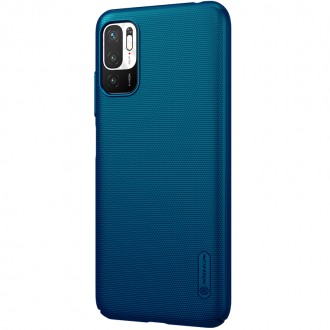 Nillkin Super Frosted Zadní Kryt pro Xiaomi Redmi Note 10 5G Peacock Blue