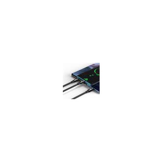 Baseus CAMLC-AMJ01 Bright Mirror 3v1 Kabel USB-C,  Lightning,  MicroUSB 100W Black