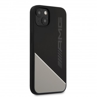 AMHCP13MWGDBK AMG Liquid Silicone Zadní Kryt pro iPhone 13 Black/Grey