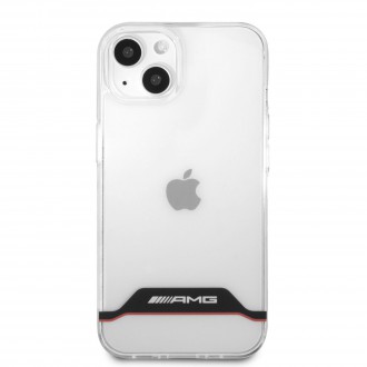 AMHCP13STCBR AMG PC/TPU Red Stripes Zadní Kryt pro iPhone 13 Mini Transparent