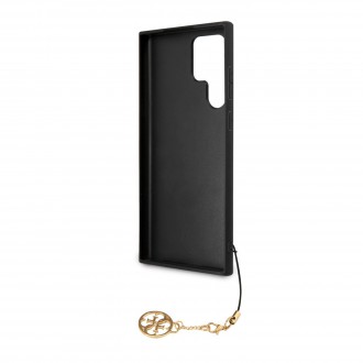 GUHCS22LGF4GBR Guess 4G Charm Zadní Kryt pro Samsung Galaxy S22 Ultra Brown